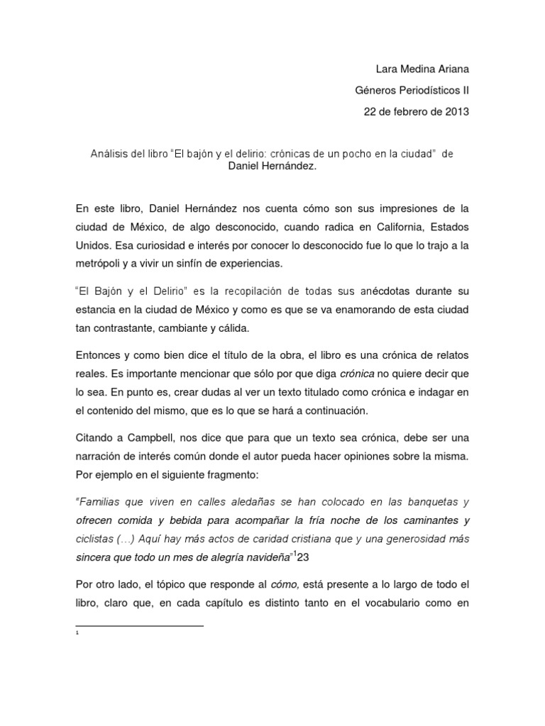 el bajon y el delirio